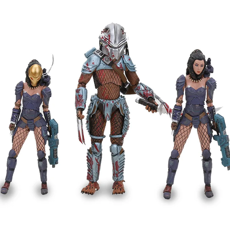 

20cm Action Figure Genuine AVP Alien VS Predator Machiko Noguchi Hornhead Predator Decorations Gifts PVC Collectible Model Toy
