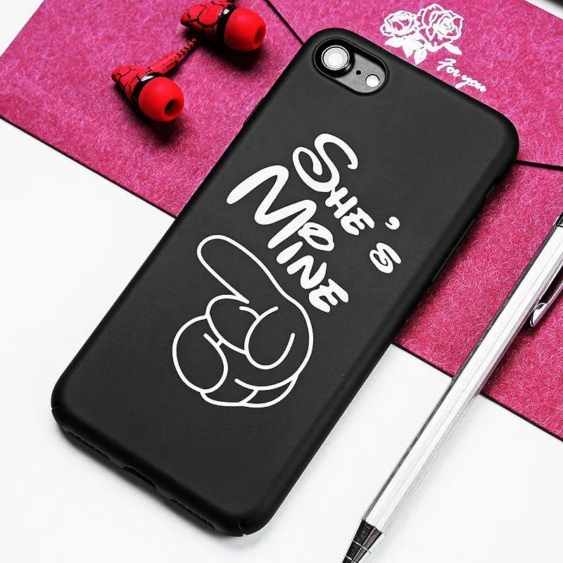TOMKAS Finger Lovers Case For iPhone 7 8 Plus Case Cute Fashion Cartoon Pattern PC Back Cover For iPhone 6 6S Plus 7 8 Plus Case (2)