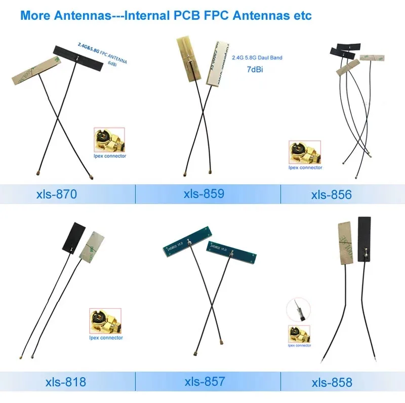 Высокая усиление 8dbi PCB антенна клейкая Двухдиапазонная 2,4G 5G 5,8G Ipex антенна wifi 10 шт/партия