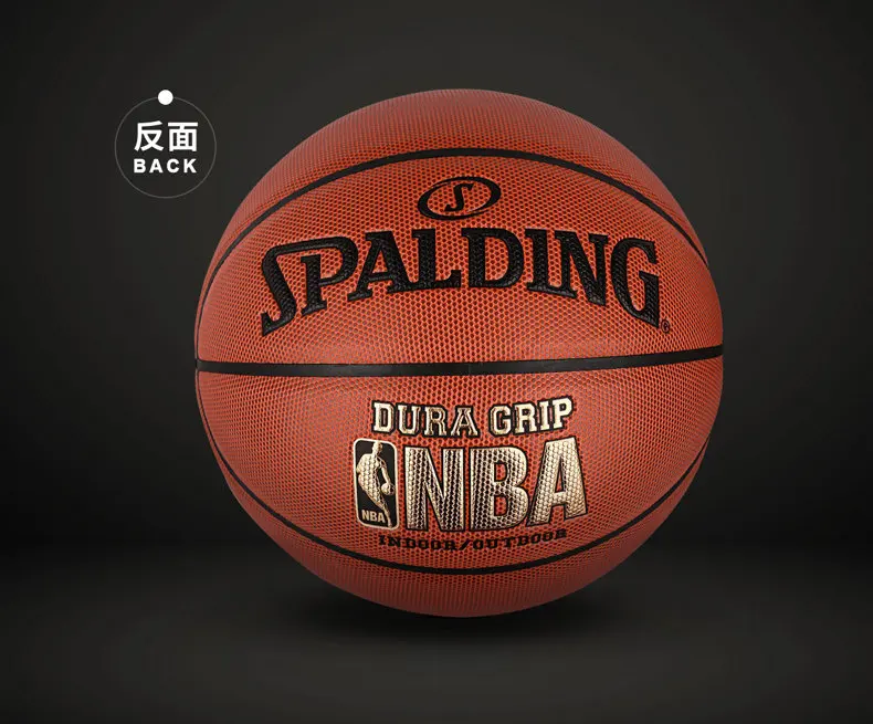 Тренировочный баскетбольный мяч SPALDING PU материал 7# размер Композитная кожа Dura Grip 74-269Y Крытый открытый мужской матч мяч