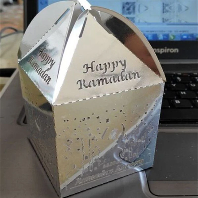 50 шт./лот черной звездой мелкой печенье конфеты Cake Box Исламская вечерние
