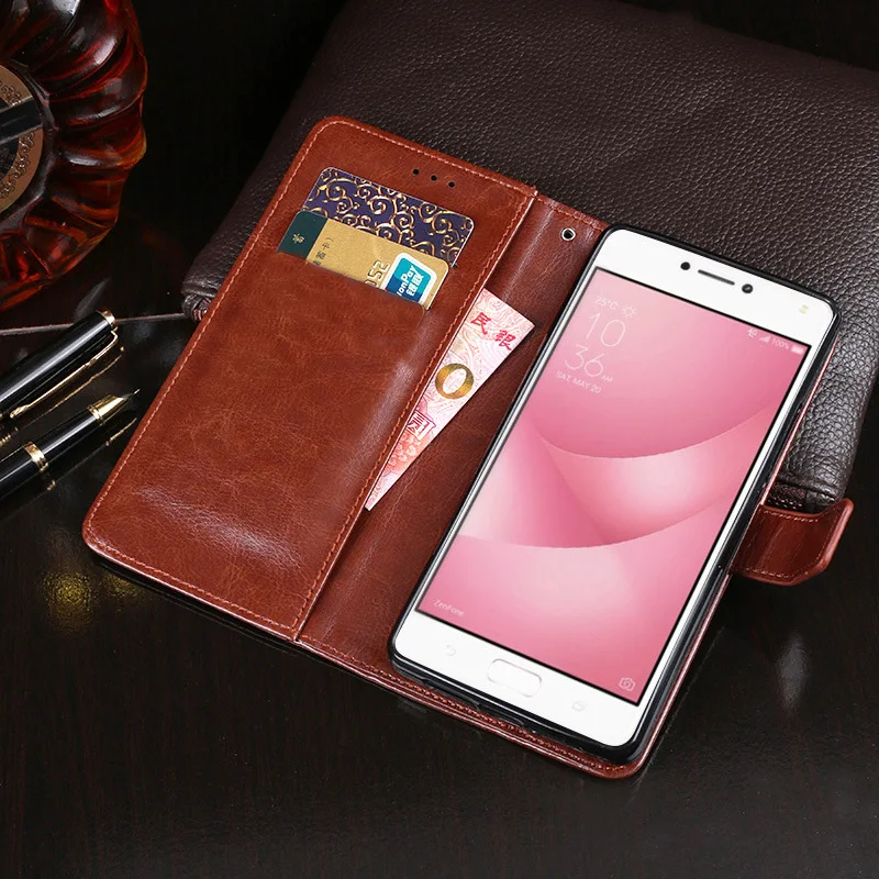 Чехол кошелек из искусственной кожи для ASUS Zenfone 4 Max ZC520KL ZC554KL 3 ZC520TL