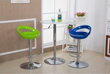green blue bar chair lifting rotation plastic seat bar coffee house stool free shipping shop furniture retail wholesale