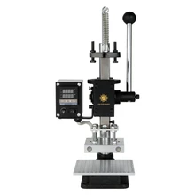 Настольная машина горячего тиснения ручной клупп Резки Горячий Пресс-штамповка кожа алмаз разбивая бренд горячего тиснения машина