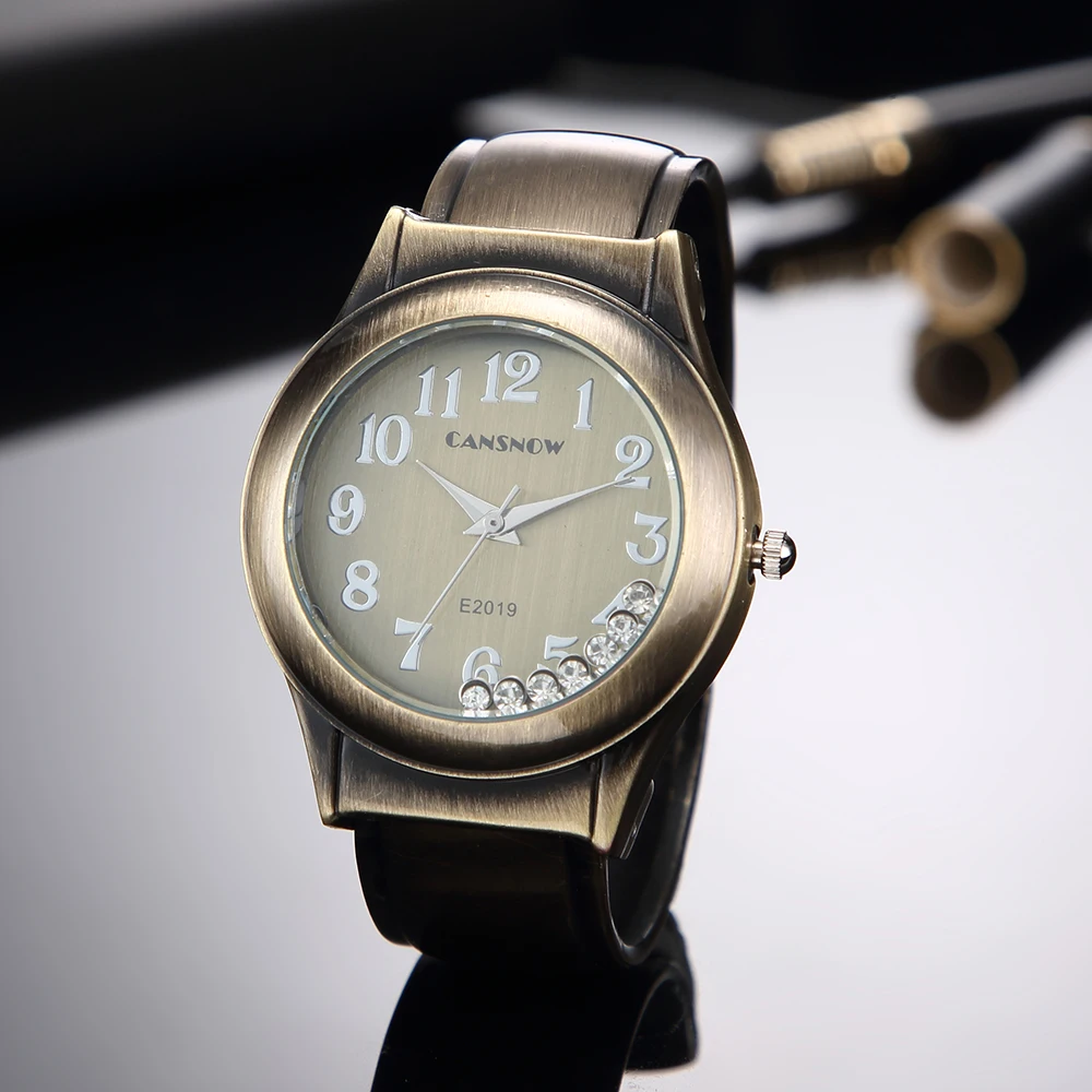 Часы для женщин Новинка 2018 года Стильный Кристалл браслет часы леди платье наручные обувь для девочек цвет серебристый, золотой часы Saats