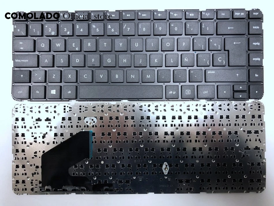 SP Spanish Laptop keyboard For HP Pavilion 14 14-B SleekBook 14-B000 14-B100 14-b050la b061la 701391-001 black without frame SP Layout -1