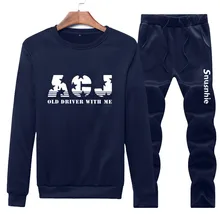 Мода г. демисезонный комплект из двух предметов комплекты для девочек с буквенным принтом повседневное спортивный костюм Мужская спортивная одежда