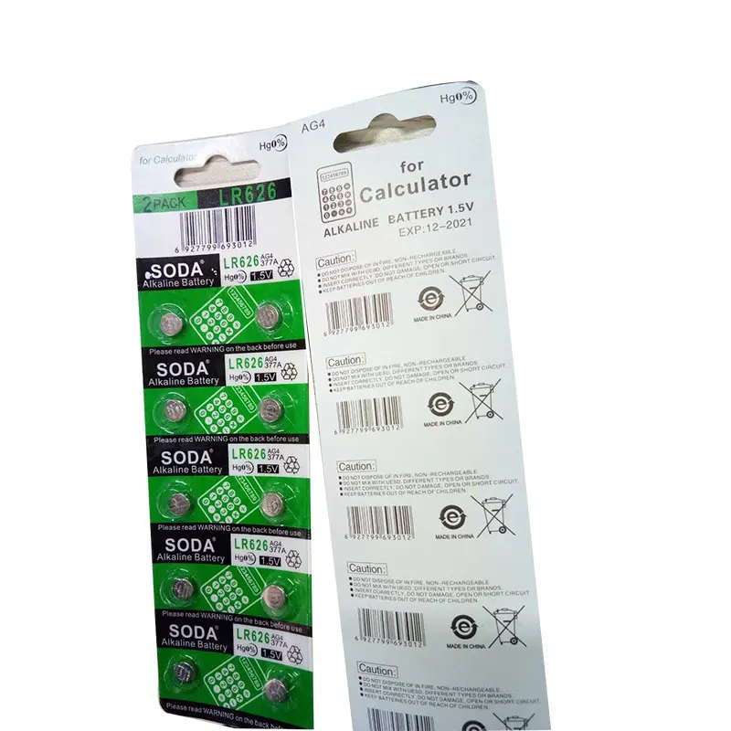 

MJKAA 10PCS/LOT AG4 SR626SW LR626 377 377A 377S 177 1.5V button battery for Electronic Watch
