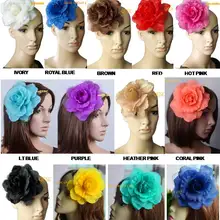 Можно выбрать 13 цветов. 16 см Шелковый цветок для millinery, очарования и аксессуары для волос, с брошь, заколка для волос