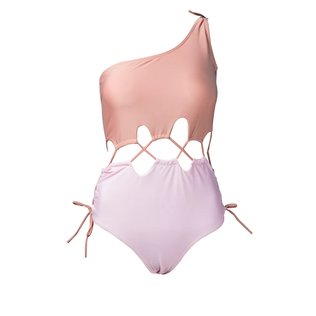 Best Offers New Women One-Piece Suits girl's Halter Off Shoulder Monokini Swimwear women's swimming suit maillot de bain femme 2018 