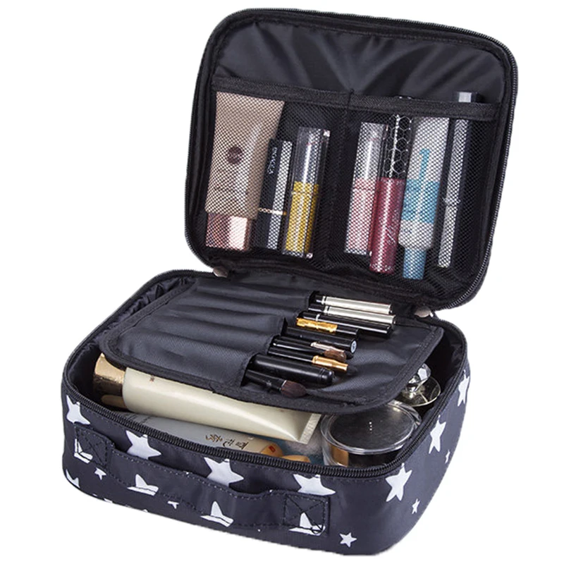 Portable Toiletry Cosmetic Bag Waterproof Makeup Make Up Wash Organizer Storage Pouch Travel Kit