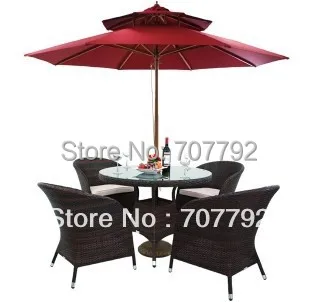

2017 Best selling Wicker dinnig table& chair set