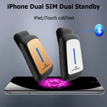 Bluetooth Dual 2 SIM Dual Standy Adapter Morecard with Expansion Micro SIM Card Slot For iOS7-10 device
