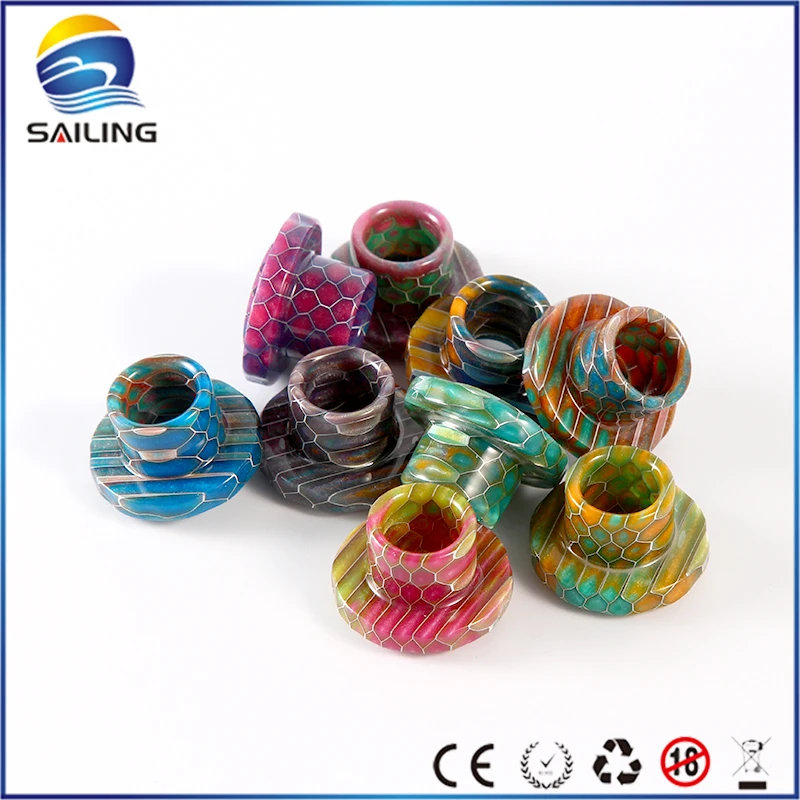 

Sailing Vape Intelligent Design Durable Epoxy Resin Snake Pattern Drip Tips for Cleito 120 Sub Ohm Tank