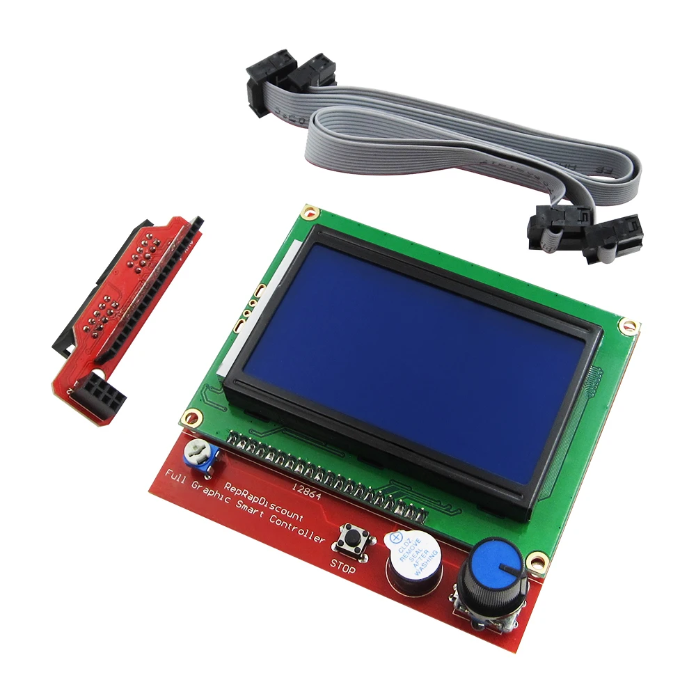 HAILANGNIAO CNC 3d Принтер Комплект для Mega 2560 R3+ RAMPS 1,4 контроллер+ lcd 12864+ 6 концевой выключатель+ 5 A4988 шаговый