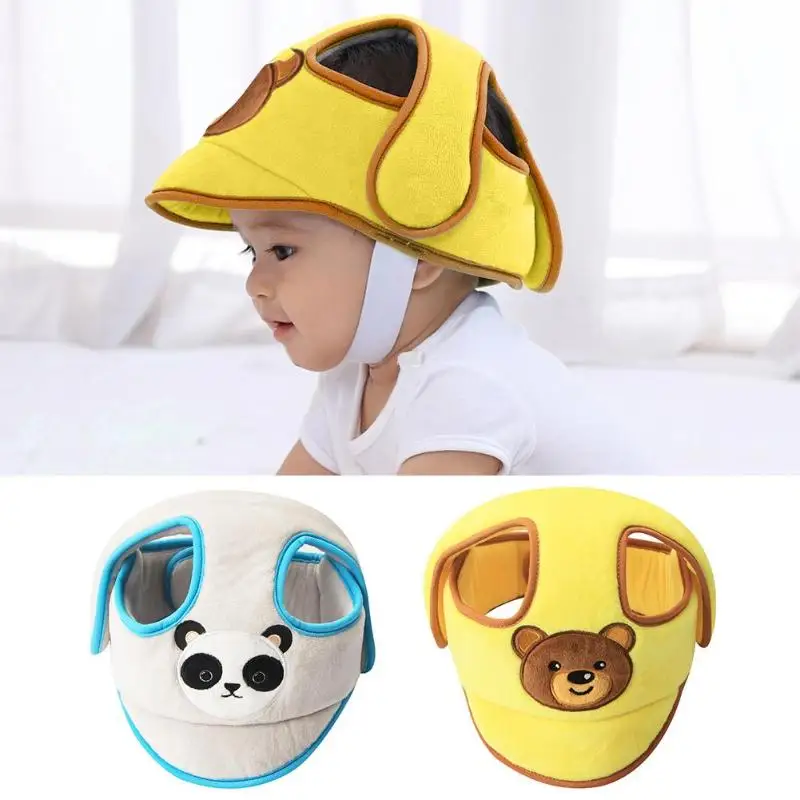 

Soft Baby Anti-fall Head Protection Cap Adjustable Anti-collision Helmet Baby Head Protector
