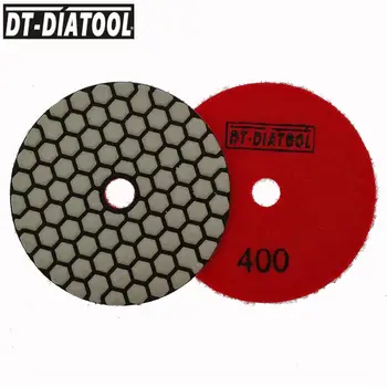 

DT-DIATOOL 7 pieces/set 100mm Dry Resin Bond Diamond sanding discs Dia 4 inches polishing pads For marble & ceramic grit#400