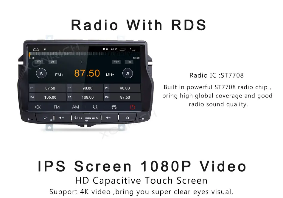 Cheap Xonrich Android 8.1 2G Car GPS For Lada Vesta Radio Stereo Navigation Audio Multimedia NO DVD Player Head Unit Wifi 4G SWC OBD2 8