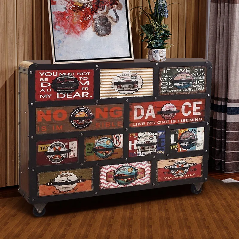 American Country Retro Antique Furniture Old Chest Of Antique Furniture Old Chest