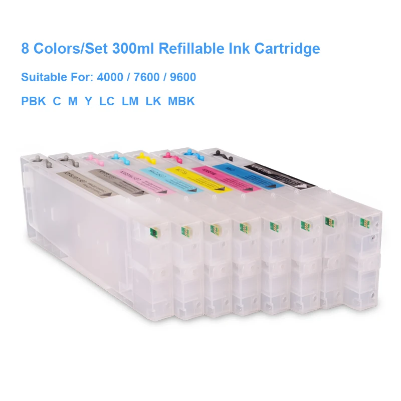 8 цветов/комплект картридж для принтера Epson Stylus Pro 4000 7600 9600|cartridge tool|cartridge pointcartridge ciss