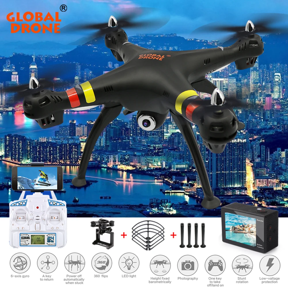 Gw180 FPV системы Радиоуправляемый квадрокоптер Дрон с 4 К/1080 P Камера или 2mp WI FI без 2.4