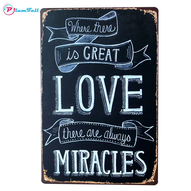 Where There Is Great Love Retro Vintage Tin Signs Quote Metal Plaque Interesting Quote Plaques Where There Is Great Love Retro Vintage Tin Signs Quote Metal Plaque Interesting Quote Plaques