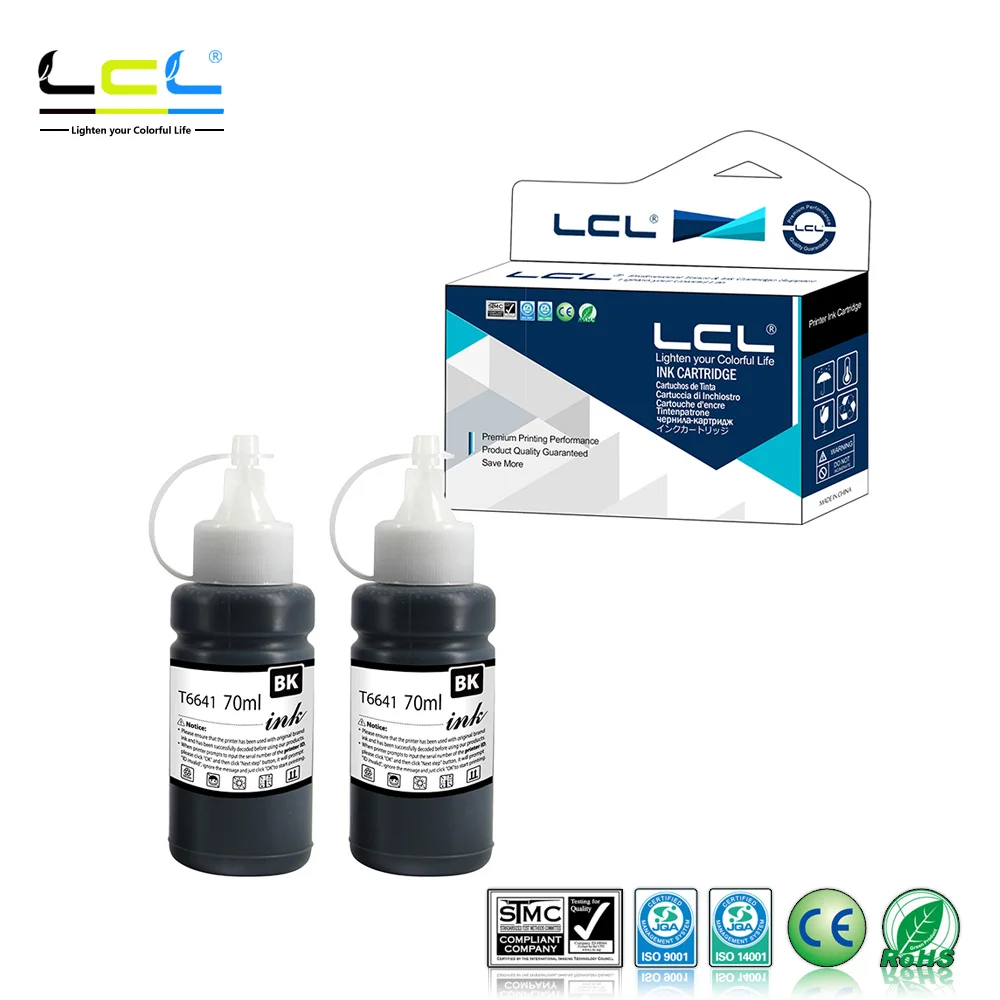LCL 664 T6641 T664120 (2 Pack черный) картридж совместимый для Epson Expression ET 2500|Чернильные