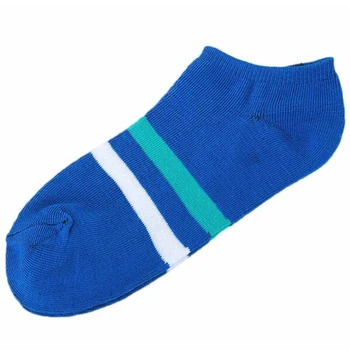 

5 Pairs Men Boys Short Ankle Socks Striped Polyester Elastic Breathable Casual