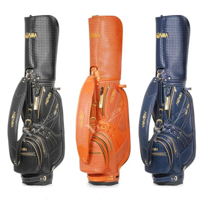 New Honma Golf Bag PU Leather Woven Pattern Standard Ball Package Golf