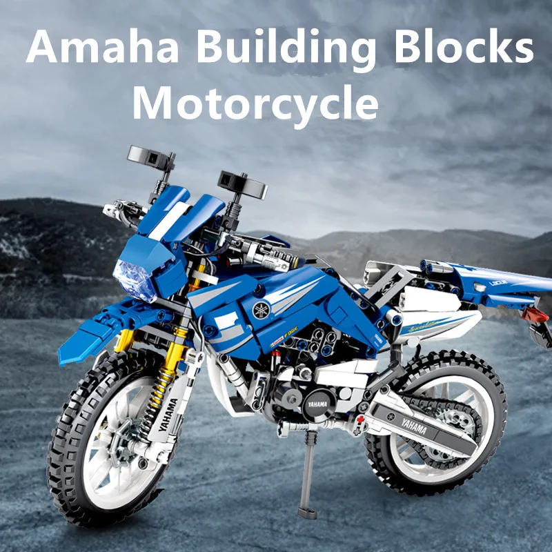 

799Pcs Technic Creator Yamaha WR250 off-Road Motorcycle LegoINGs Building Blocks Classic Playmobil Lepinblocks Toys for Children