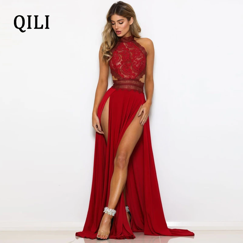 red lace club dress