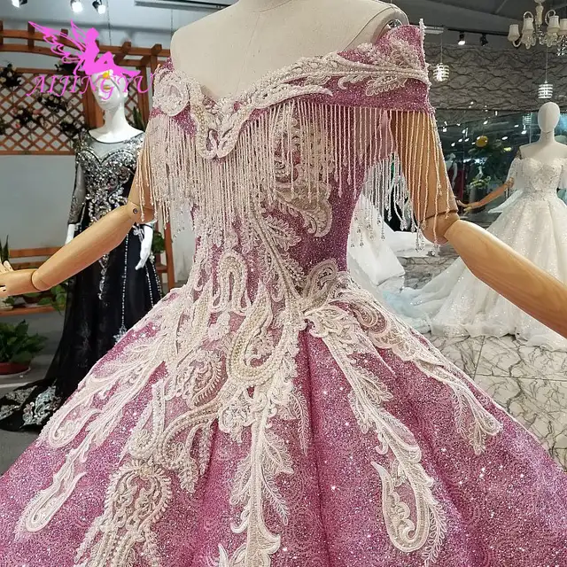Aijingyu Wedding Dress With Sleeves 2019 Gowns Pakistani Ivory