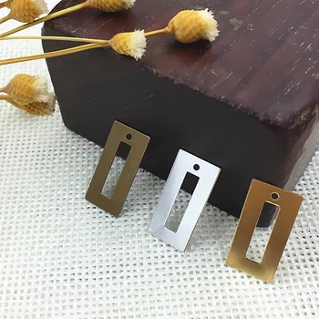 

9*19mm Filigree Rectangle Shape Metal Charms Wraps Pendant & Earrings Drops Supplies DIY Crafts Bu Yao Hair Clips Findings