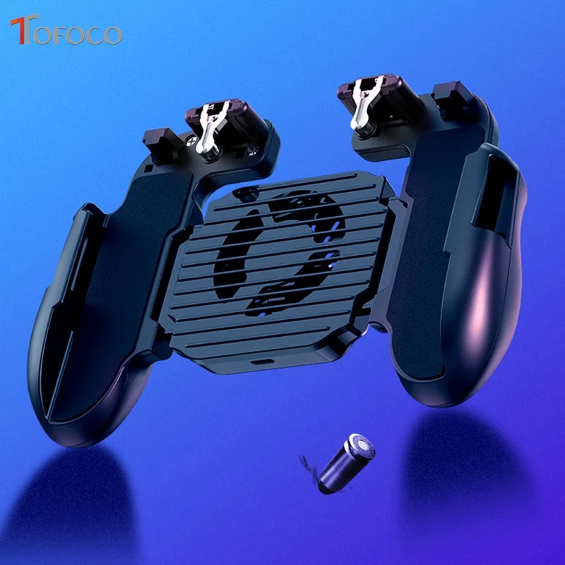  H5 Game Controller Game Assistance Handle For PUBG Mobile 4000mAh Emergency Charging Cooling 3-in-1