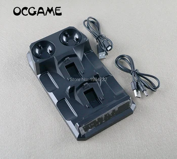 

OCGAME 2 In 1 Dual USB Charging Dock Station For PS4 VR Handle Cradle For PS move For PS4 Dual charger Four-mount Base