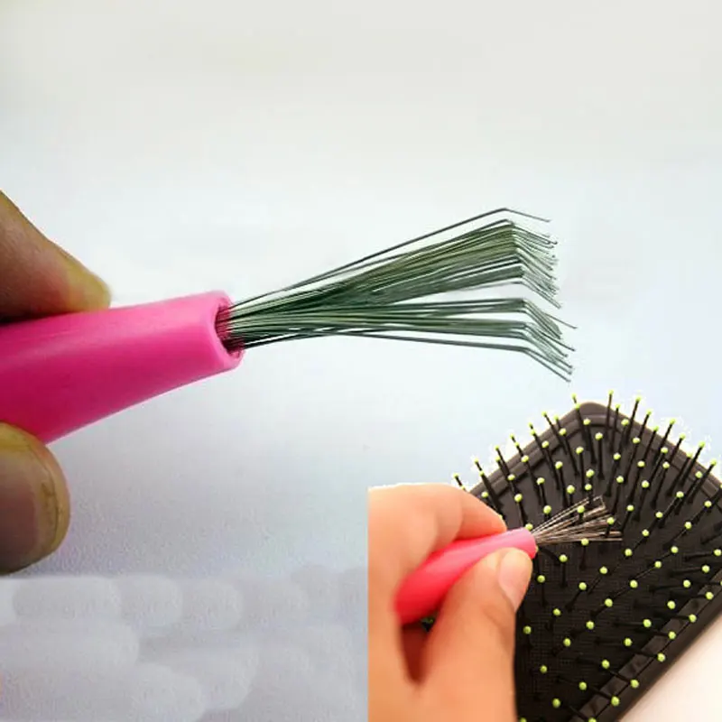 

1pcs Practical Comb Cleaning Remover Embedded Tool Comb Hair Brush Cleaner Hair Brush Cleaner Cleaning Remover Random Color