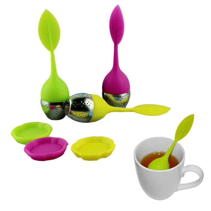 200pc Lot Leaf Silicone Tea Infuser Withe Food Grade Make Bag 200pc Lot Leaf Silicone Tea Infuser Withe Food Grade Make Bag Filter Creative 304 Stainless Steel Strainers In From Home Garden On