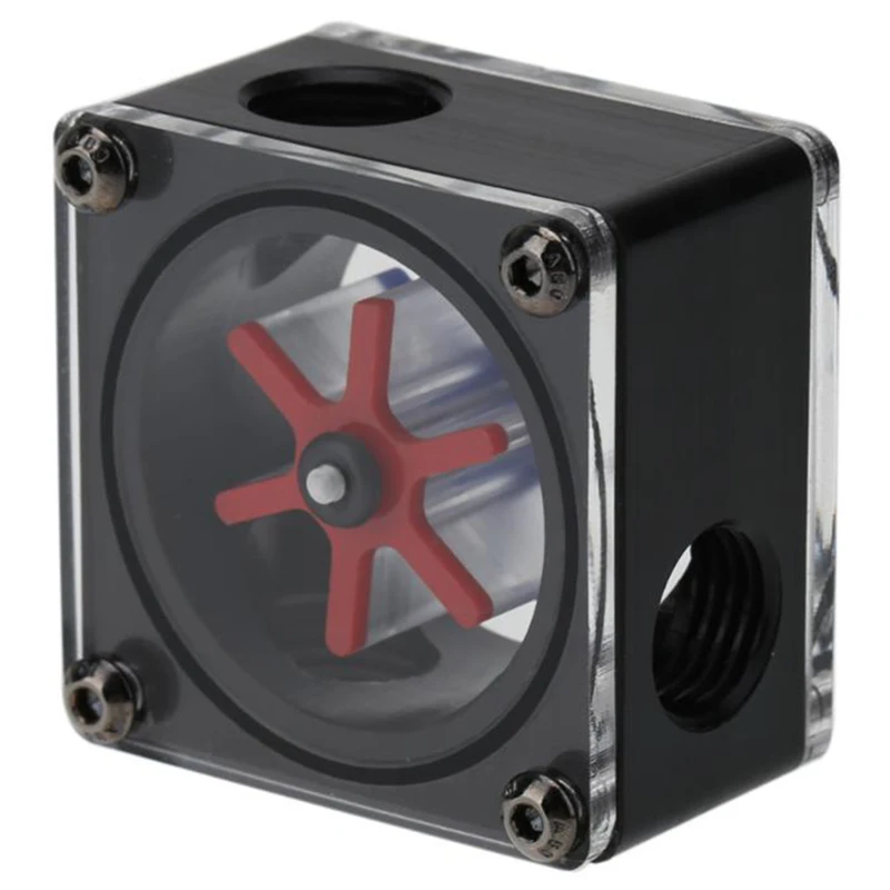 G1/4 порт 3 рабочее колесо Pom акриловый расходомер воды индикатор Тока кулер для