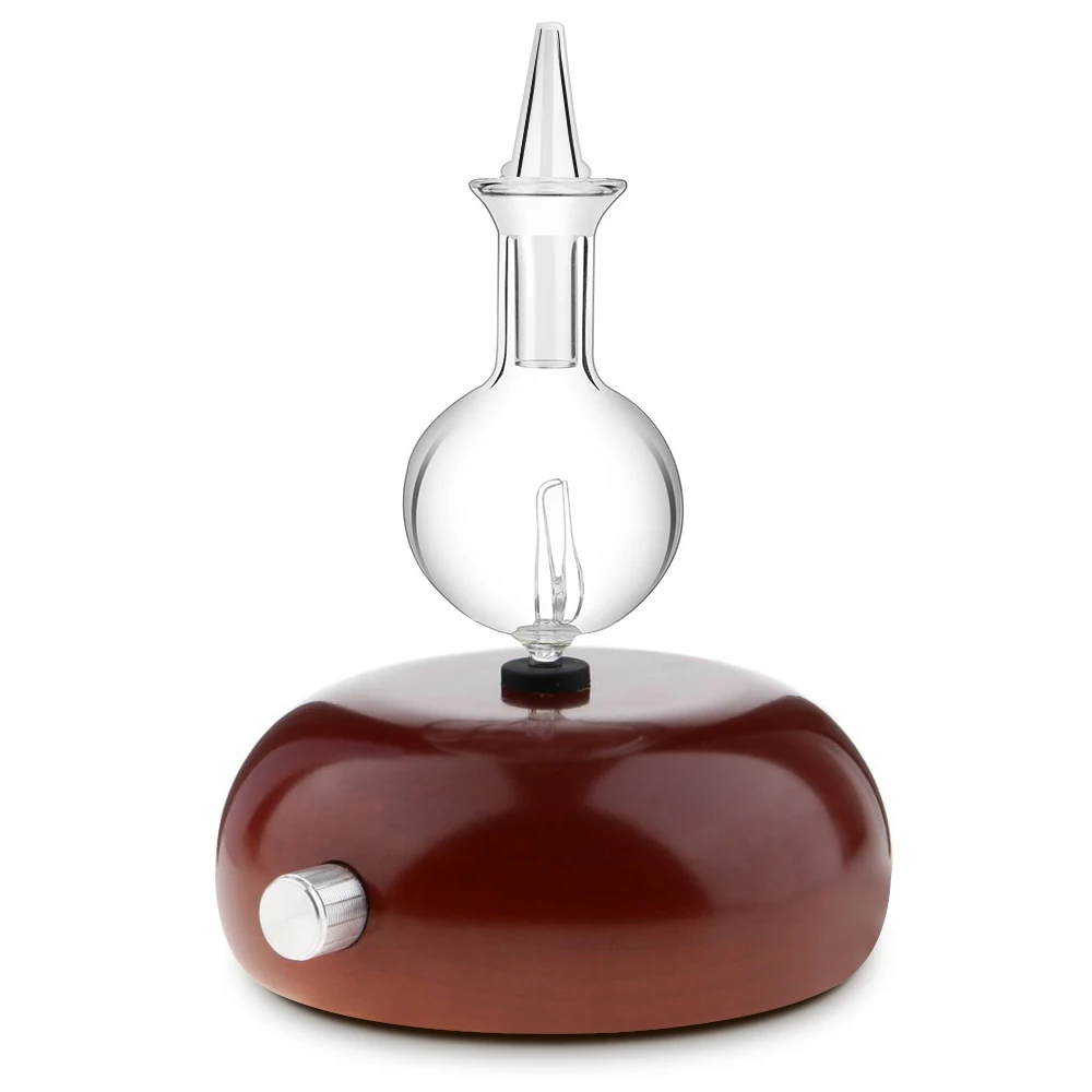 

essential oil diffuser Aroma air purifier Wood and Glass Aromatherapy Diffuser mist maker fogger with 7 colors LED light