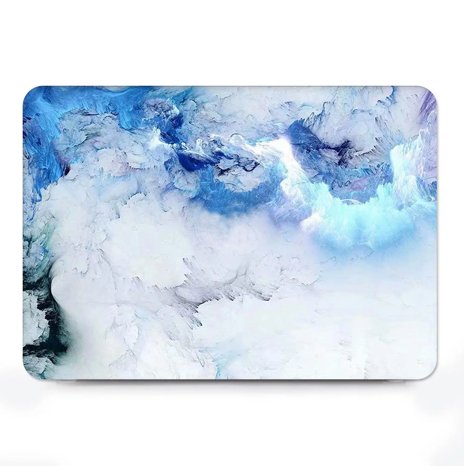 Чехол для ноутбука Apple Macbook Air Pro Retina с мраморным рисунком и накладкой на