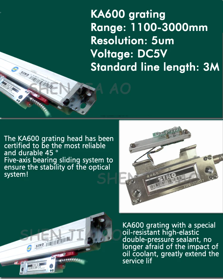 Расточная решетка линейка KA600-1200mm длина измерительный инструмент цифровой дисплей электронная линейка для фрезерного станка 1 шт
