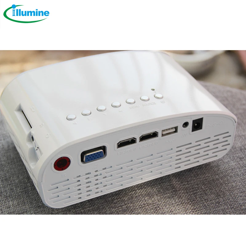 

ILLUMINE hot sale GP8S Portable HD mini projector computer USB mini projector 1080P set-top box