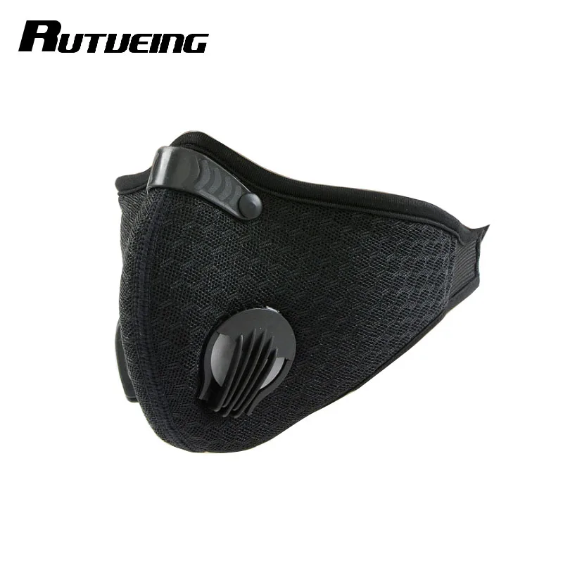 

RUTVEING Cycling Face Mask 3D Carbon Bike Mask Dust-proof Windproof Training Breathable Mask Anti-dust Cycling Face mask Filter