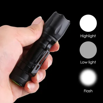 

Mini Flashlight 2000 Lumens 3 Modes LED Torch AA/14500 Adjustable Zoom Focus Torch Penlight Waterproof Camping Lamp For Outdoor