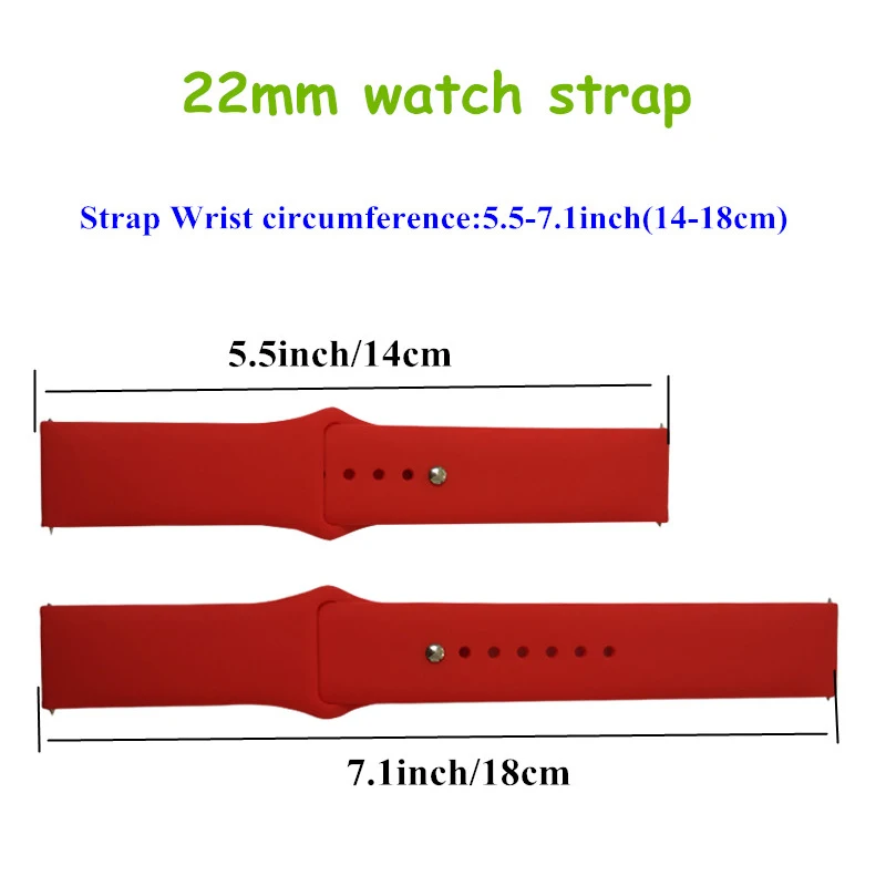 22mm size chart