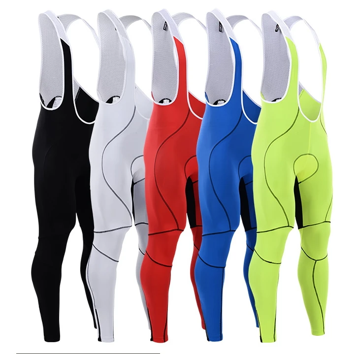 

Pro Cycling Long Pants with Bib Ropa Ciclismo 5 Colors Bicycle Bib Pants Mountian Bike GEL Pad Pants Free Shipping