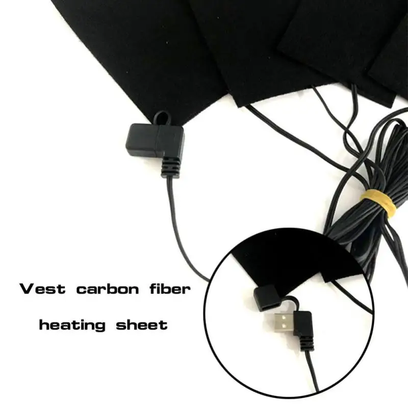 Теплые 5 В USB пасты колодки Электрический обогревающий мат пальто USB заряженных Многофункциональный Водонепроницаемый зимние теплые для леди малыш