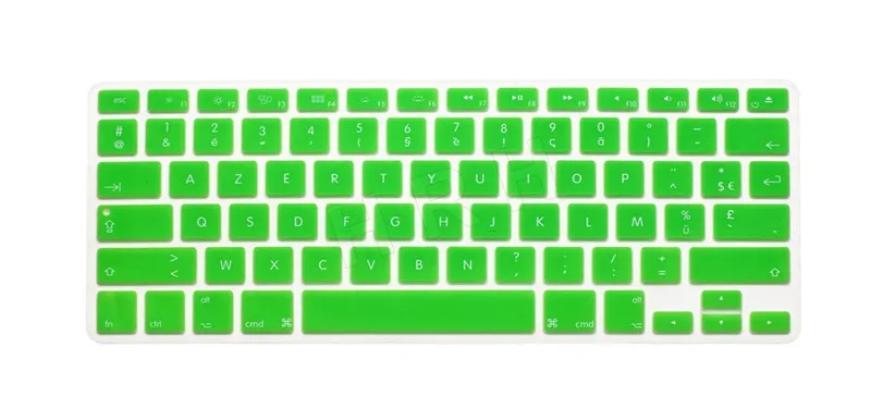 HRH AZERTY французский язык силиконовый чехол клавиатура кожи протектор для Macbook Air Pro retina 1" 15" 1" английская версия