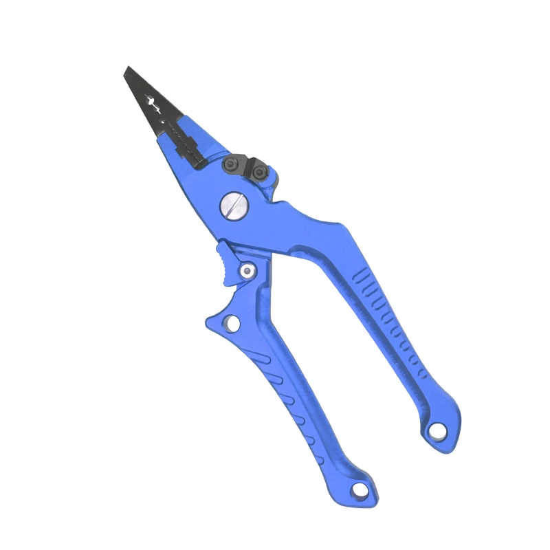 New Design Self Locking Braided Line Cutters Aluminum Fishing Pliers