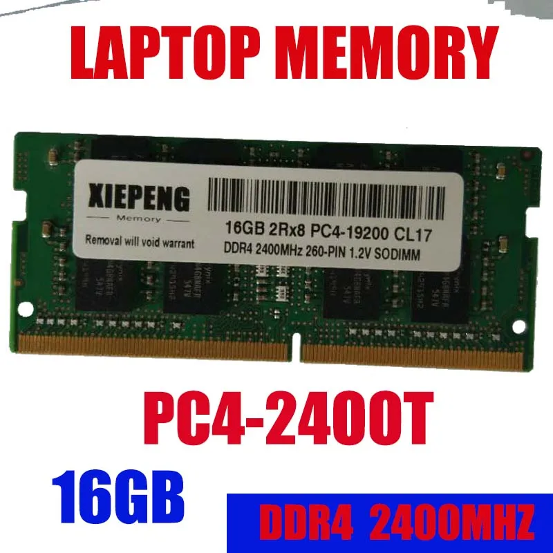 16GB 2Rx8 PC4-19200S 2400MHz DDR4 16gb 2400T память для ноутбука 16G pc4 19200 notebook 260-PIN 1,2 V SODIMM ram